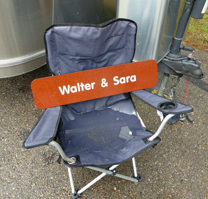 Walter and Sara campchair with rainwater