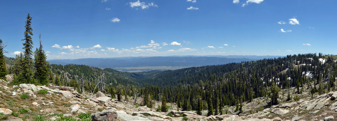 Long Valley from Snowbank Mt ID