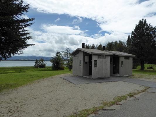 Bathrooms on south end of Huckleberry campground