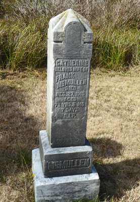 Headstone of Catherine McMullen