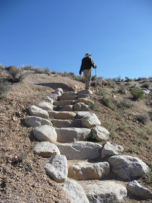 Stairs on Arches Trail Alabama Hills CA