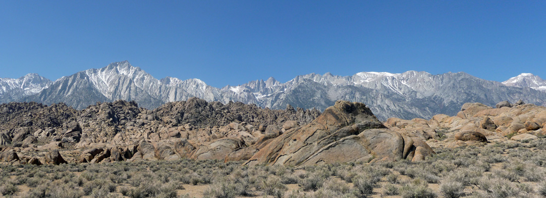 Sierra from Movie Road trail Lone Pine CA