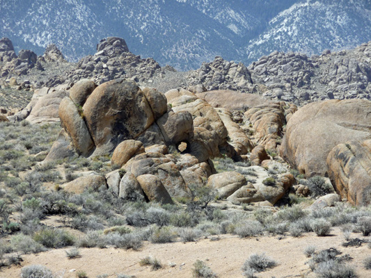 Hole in rock Alabama Hills CA