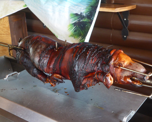 Whole roast pig