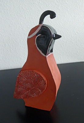 Pottery quail