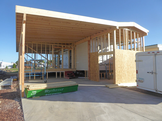 Shed and carport