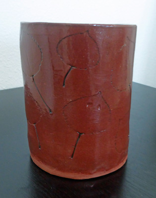 red clay cylinder