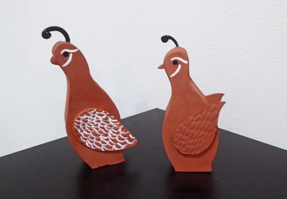 Pottery quail