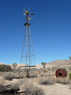 Old windmill Wall Street Mill Trail Joshua Tree National Park