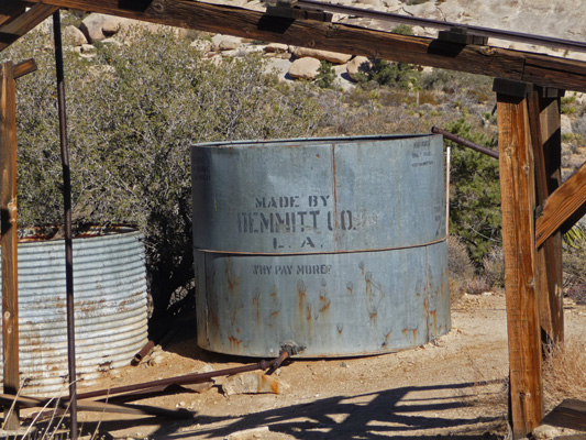 Storage Tank Wall Steet Mill Joshua Tree National Park