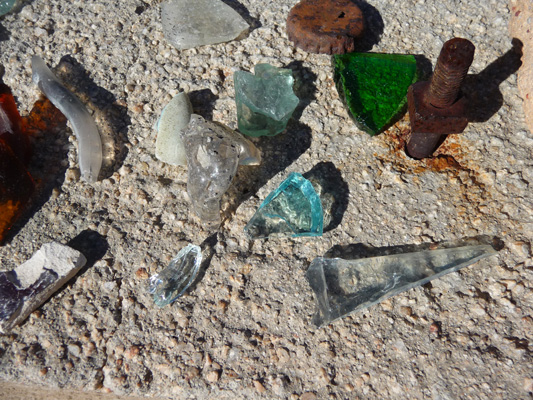 Desert glass old ranch building Joshua Tree National Park