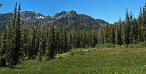 Esmeralda Basin Meadow and Esmeralda Peaks