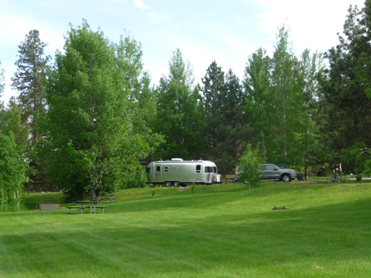 Genevieve Airstream at Lake Cascade SP