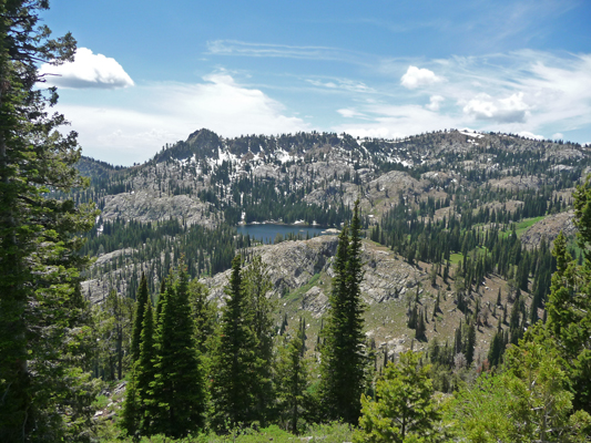 Blue Lake Snowbank Mt ID