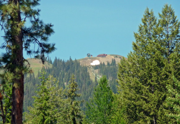 Snow at top of Tamarack Ski Resort ID