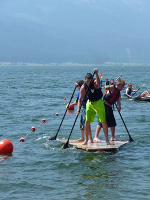 Mama's Boys water hooligans finishing first