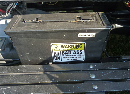 V8 motorcycle ammo box