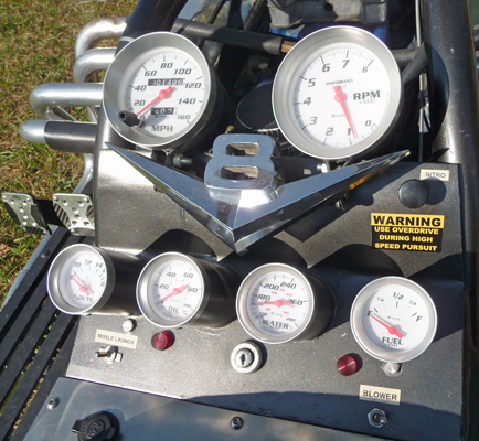 Control panel V8 motorcycle
