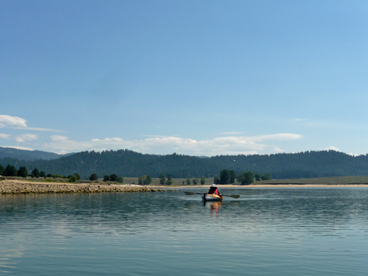 Walter Cooke in kayak Lake Cascade SP