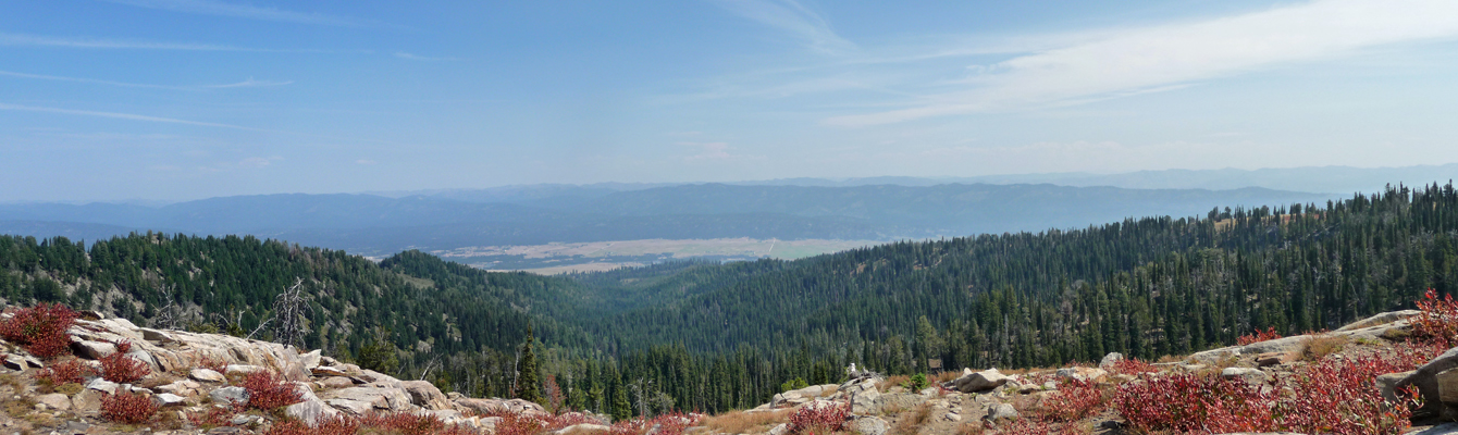 Long Valley from Snowbank Mt ID