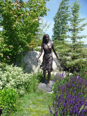 Kelly Brennan statue Kelly's Whitewater Park Cascade ID