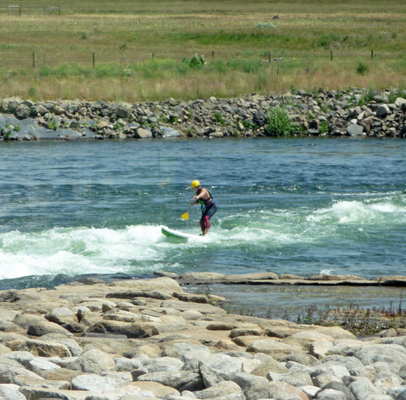 Stand up boarder at Kelly's Whitewater Park ID