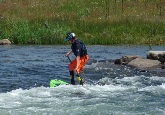Stand up boarder Kellys whitewater park ID