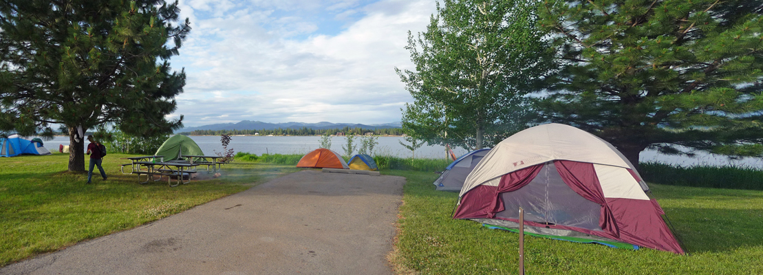 Tents at buttercup campground