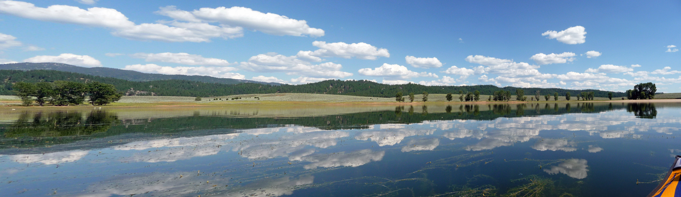 Reflection panorama Lake Cascade SP