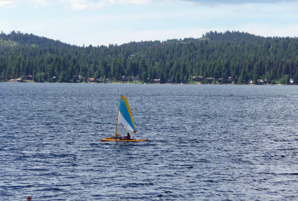 Sailboat on Lake Payette ID