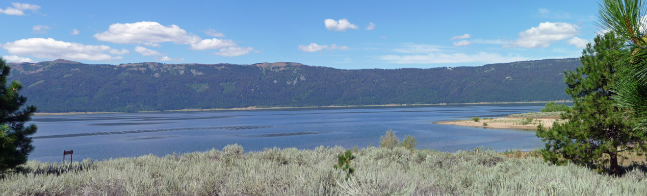 Lake Cascade with no wind from Sugarloaf