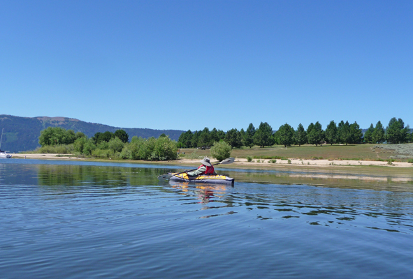 Walter Cooke kayak Lake Cascade