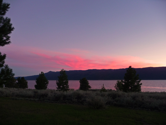 Sunset Sugarloaf Campground Lake Cascade