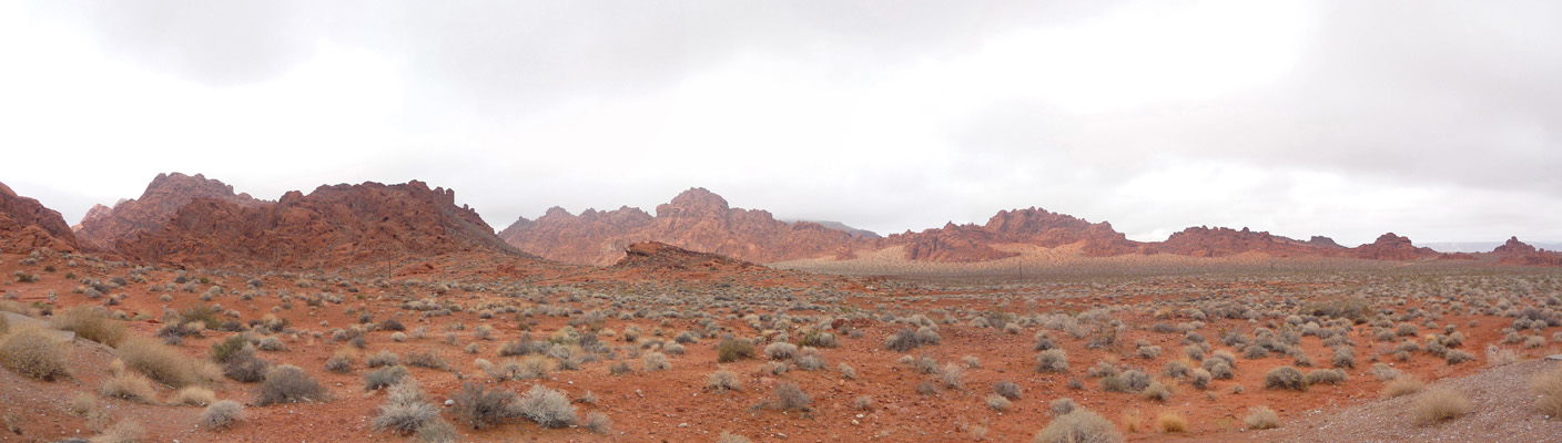 Looking east from entrance to Valley of Fire State Park NV