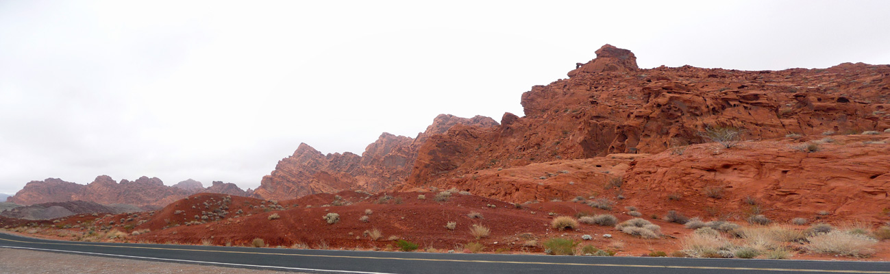Along road at Valley of Fire State Park NV