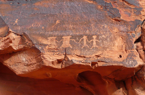 Petroglyphs Mouse Tank Trail Valley of Fire State Park NV