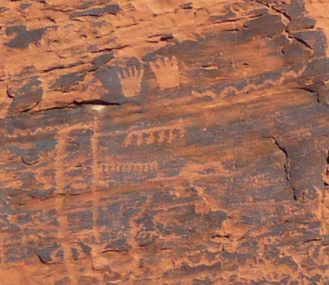 Petroglyphs Mouse Tank Trail Valley of Fire State Park NV