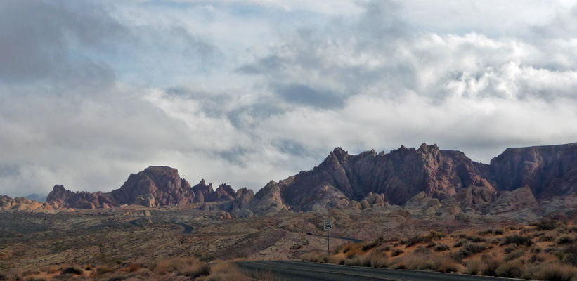 Back towards Rainbow Vista Valley of Fire State Park NV