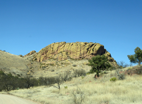 View along road to Sycamore Canyon