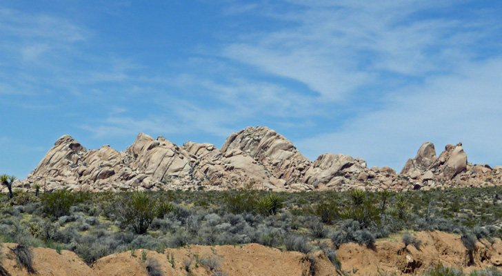 Rock formations along Kelbaker Rd Mojave NP