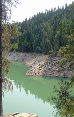 Green water Dworshak Reservoir