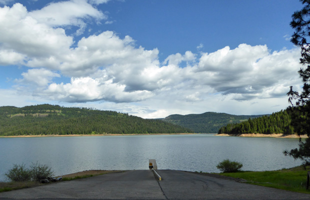 Dworshak Reservoir from SP boat launch