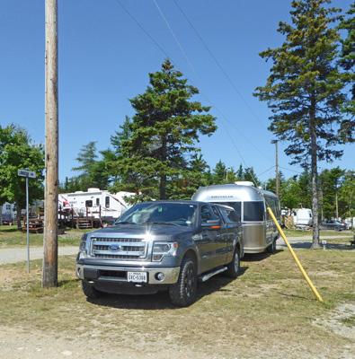 Campsite at Lakeview Family Campground NS
