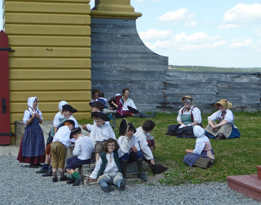 Children at Fortress of Louisbourg