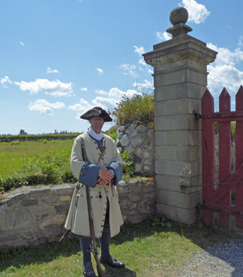 Gate guard Fortress of Louisbourg