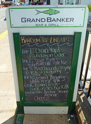 Grand Banker Bar menu