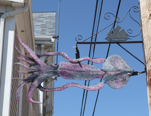 Squid on a lamp post