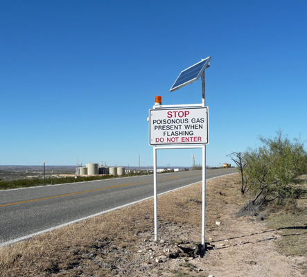 Danger Poison Gas Sign