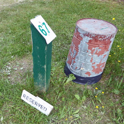 Reserved sign Cheeseman Prov. Park