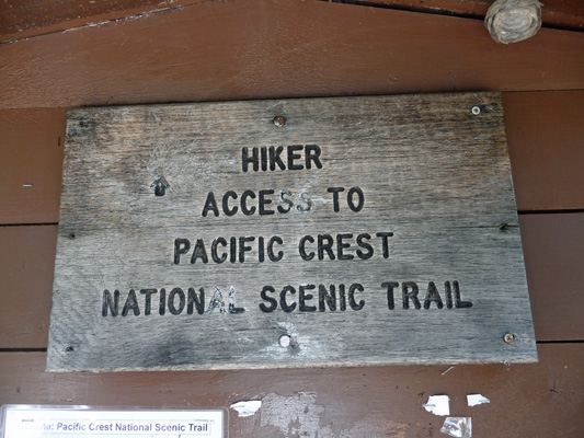PCT sign at Olallie Lake OR